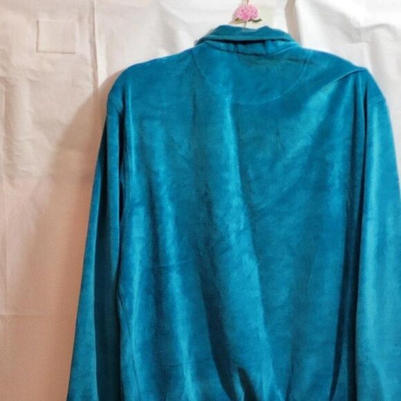 Ventage Sean John, Not Worn, Men's Blue Velour Sweater, Size XL - Picture 3 of 5